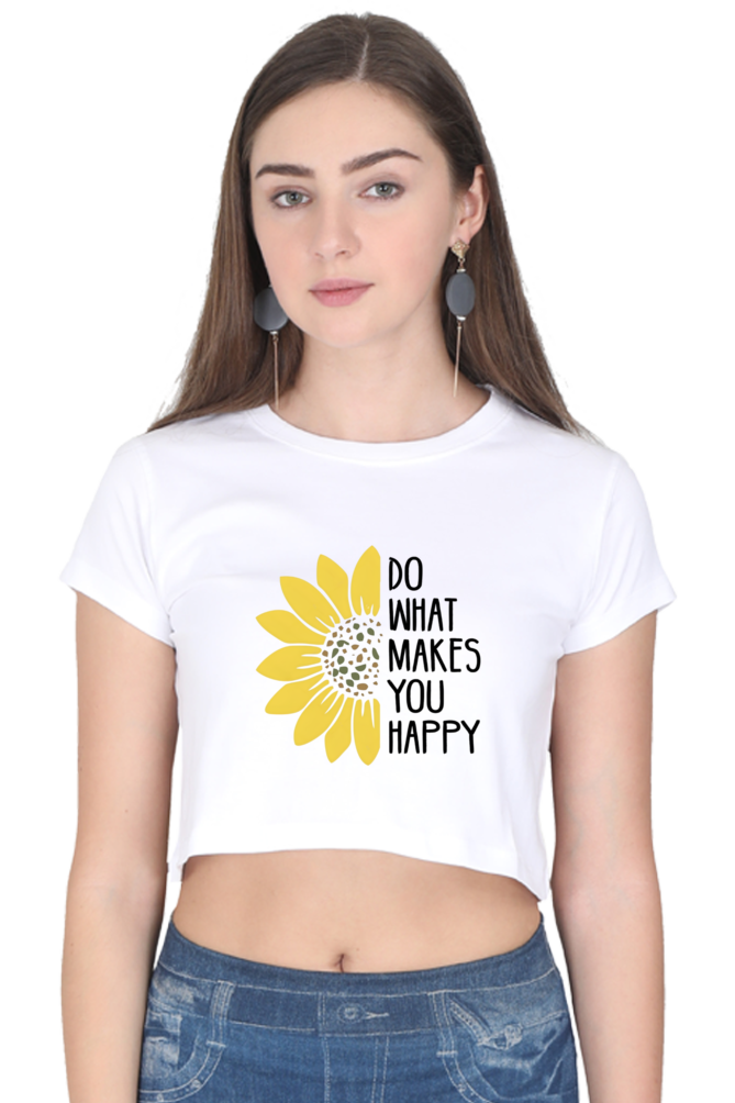 Make You Happy Female Crop Top