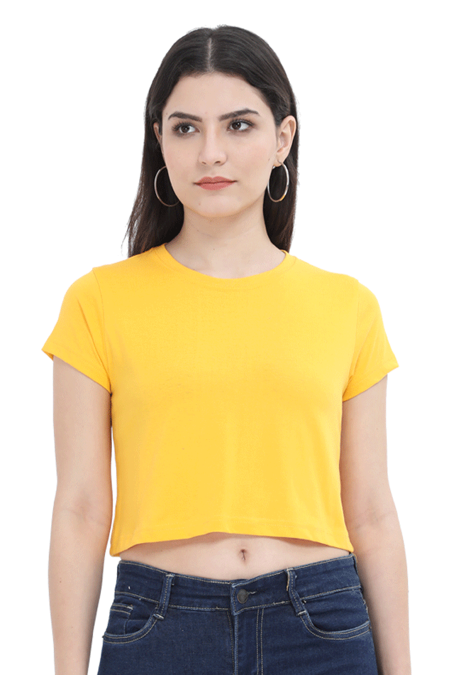 Plain Crop Tops