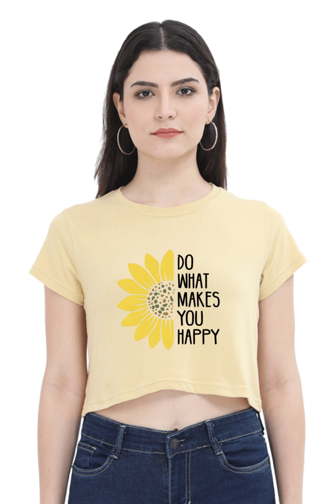 Make You Happy Female Crop Top