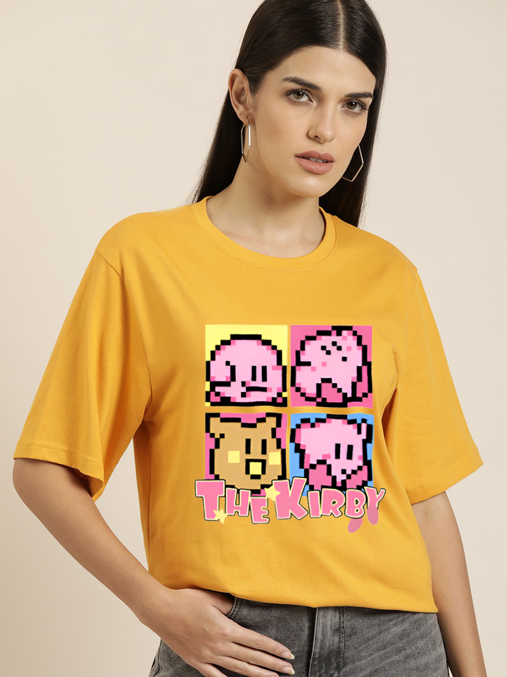 Female KIRBY Printed Oversized T-shirt