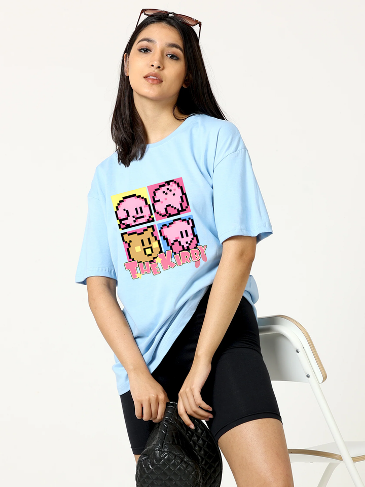 Female KIRBY Printed Oversized T-shirt