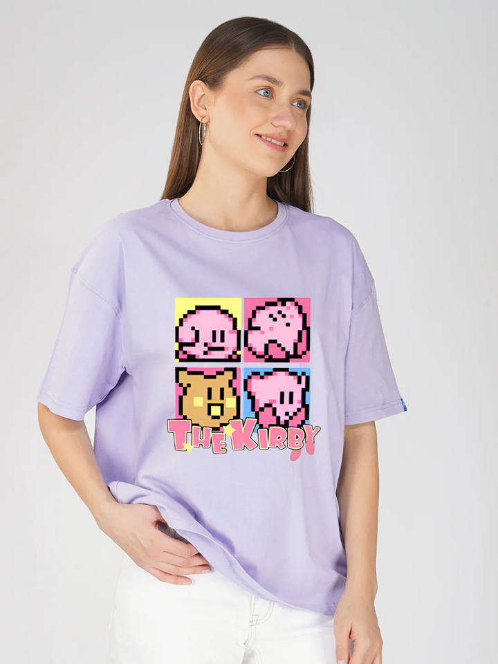 Female KIRBY Printed Oversized T-shirt