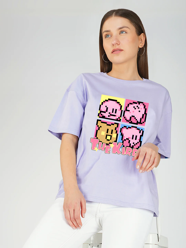 Female KIRBY Printed Oversized T-shirt