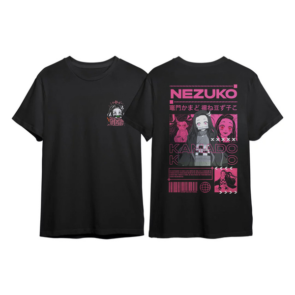 Unisex NEZUKO Graphic Printed Oversized T-shirt